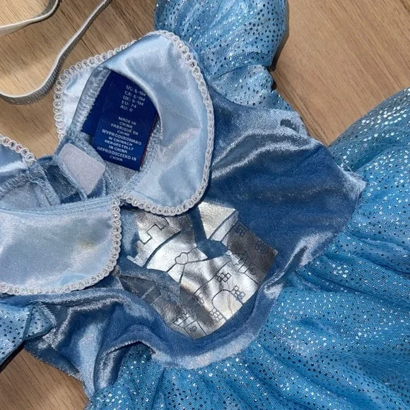 Disney Glittery Blue Princess Costume - Picture 2 of 16